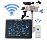 ACCUR8 DWS7100 7-in-1 Complete Solar-Powered WiFi Weather Station with Light Intensity, UV Monitoring & Weather Alerts